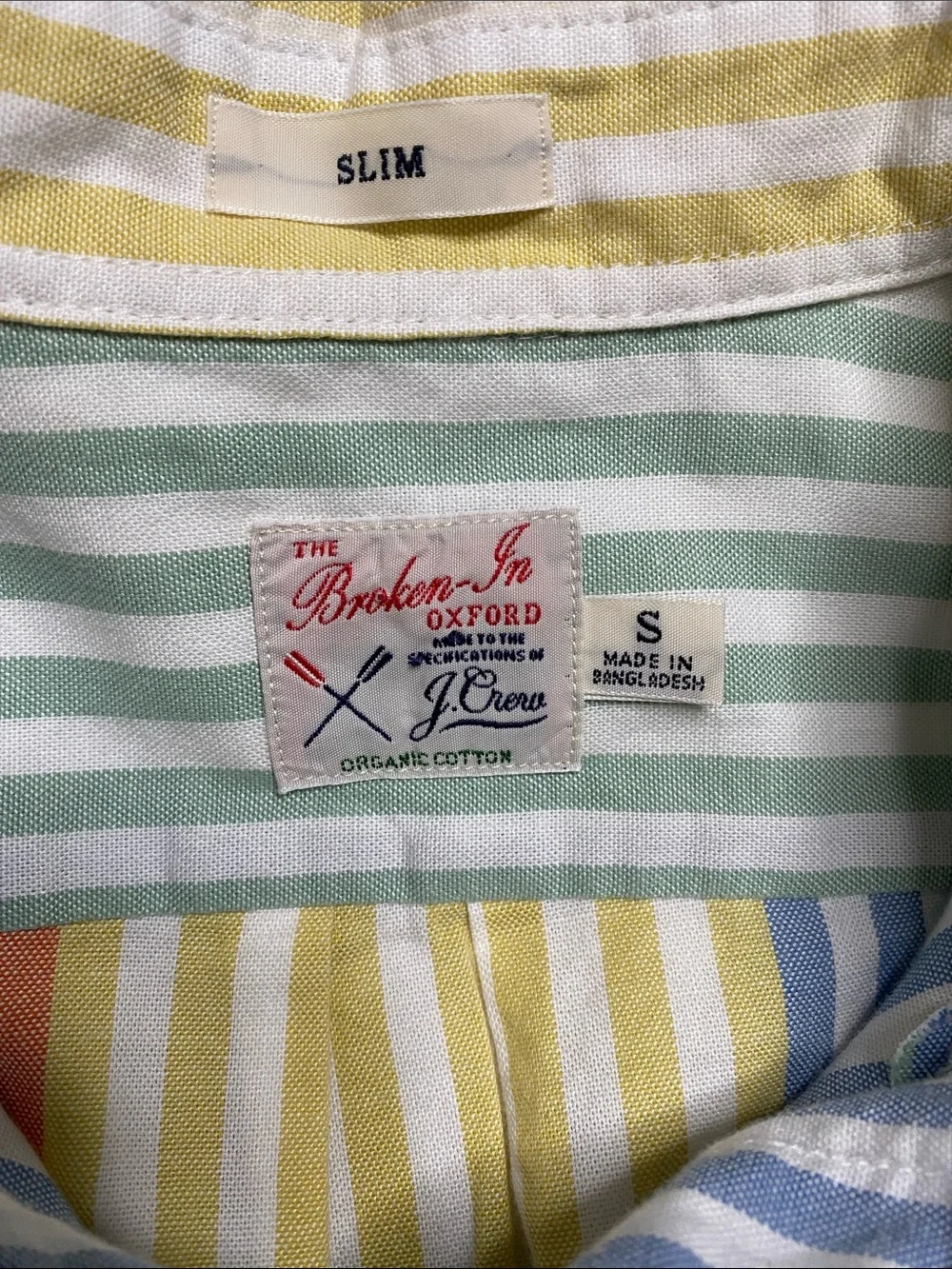 J. Crew Multistripe Pastel Button-Down Shirt
